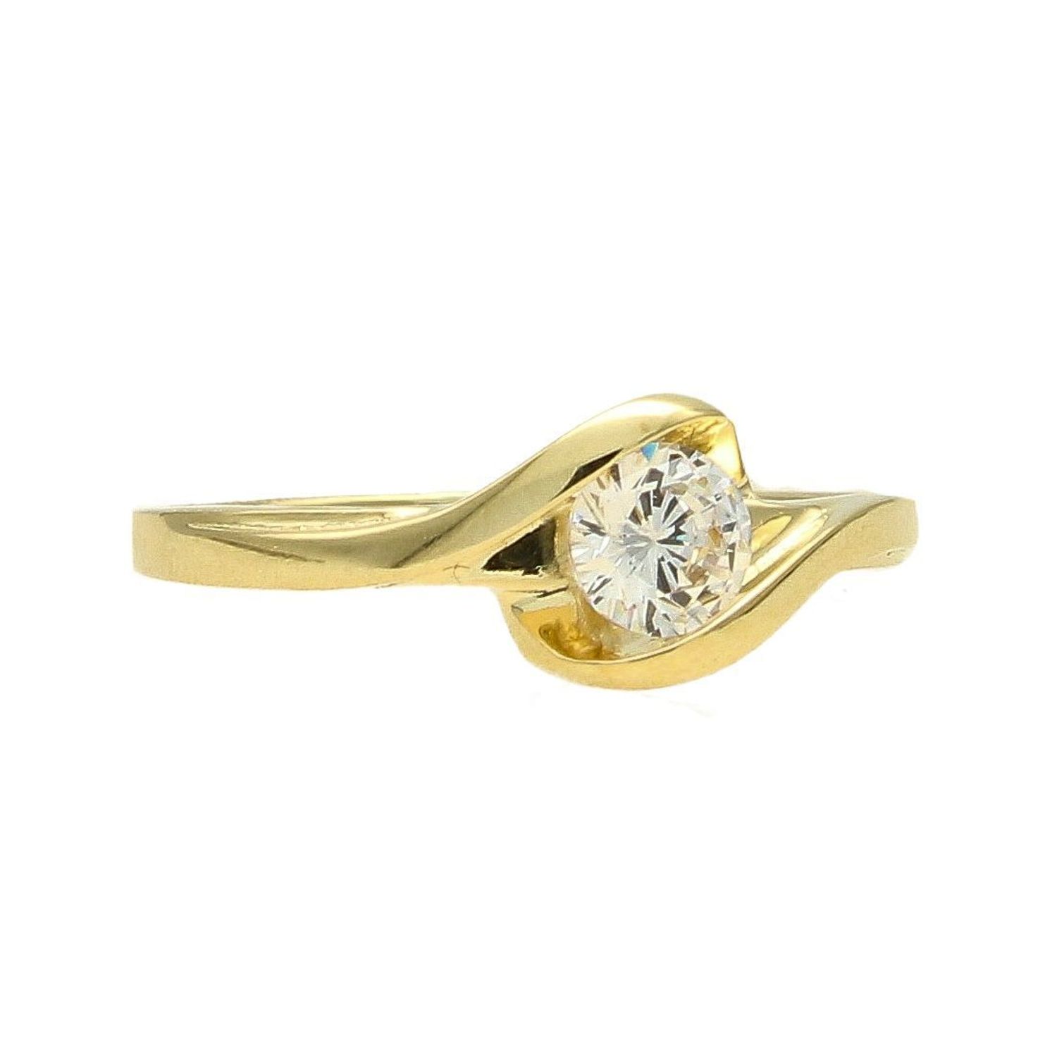 Złoty pierścionek z cyrkonią dla delikatnej kobiety PI 2825 (1).jpg